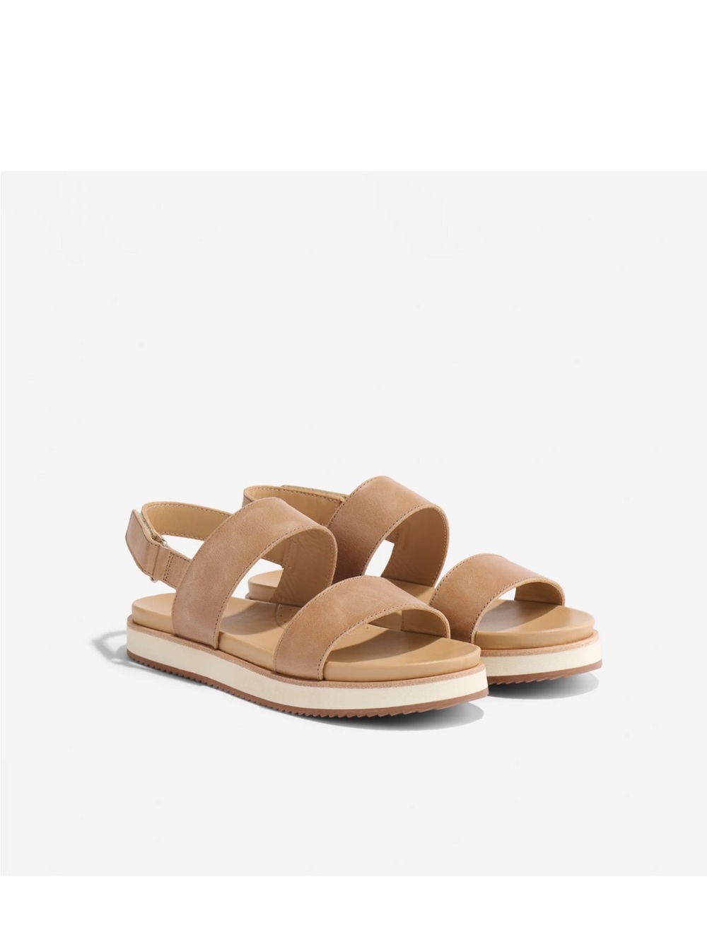 Nisolo Go-To Flatform Sandal 2.0 — almond - Picture 3 of 8
